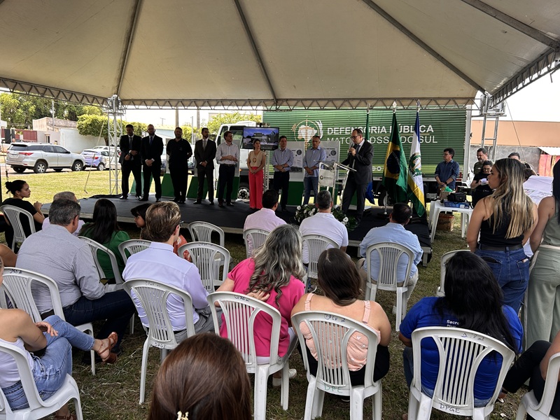 Histórico: Defensoria Pública lança Pedra Fundamental da nova sede de atendimento em Maracaju