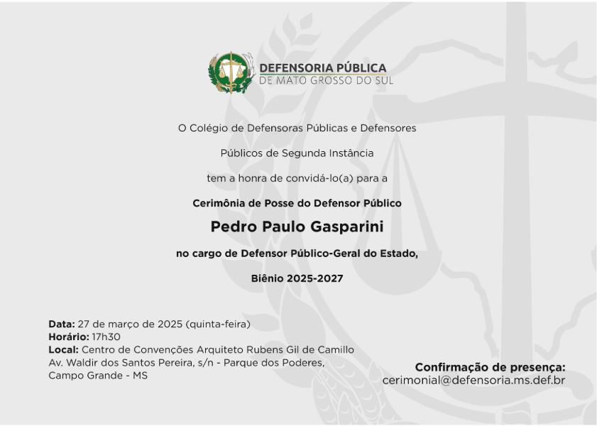 Convite Posse Dr Pedro