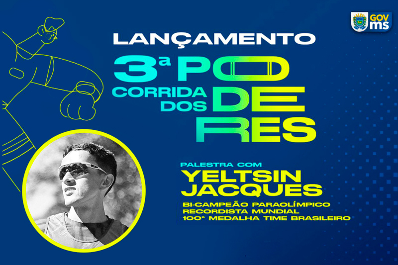 Lançamento da 3ª Corrida dos Poderes acontece dia 28 com palestra de Yeltsin Jacques