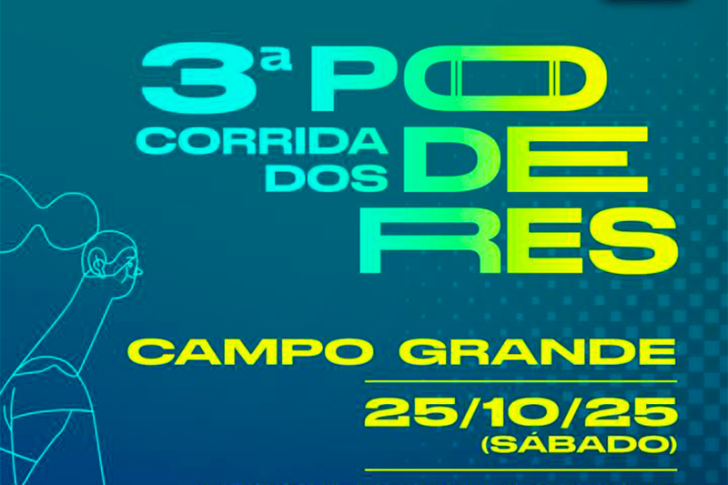 3ª Corrida dos Poderes será realizada em Campo Grande no dia 25 de outubro