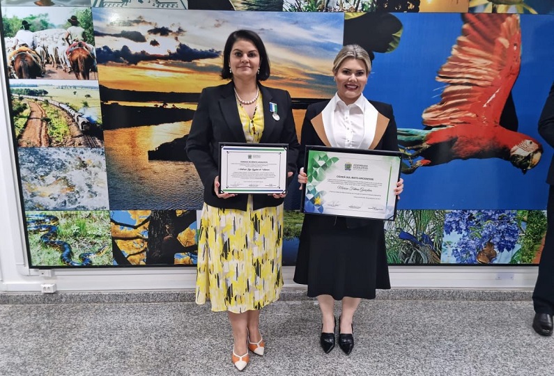 Dra Patricia e Dra Marisa homenagem ALEMS