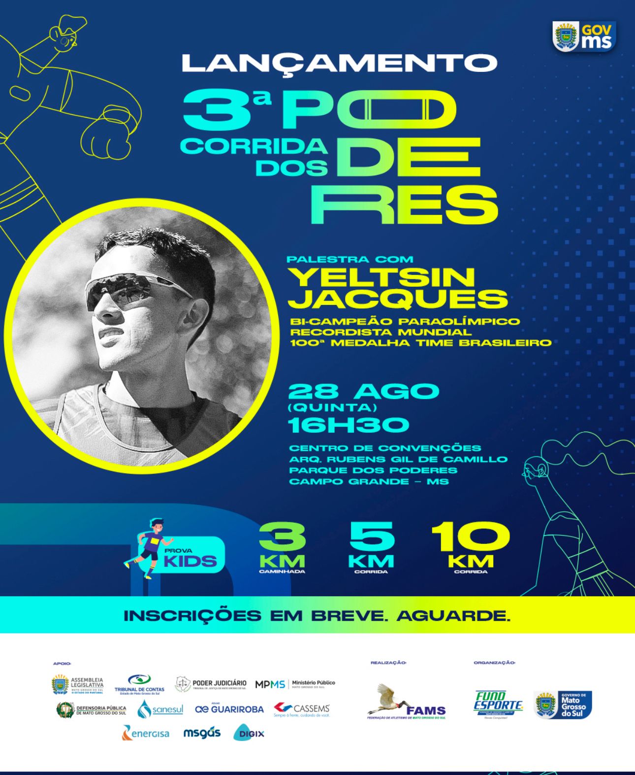 lançamento 3º corrida
